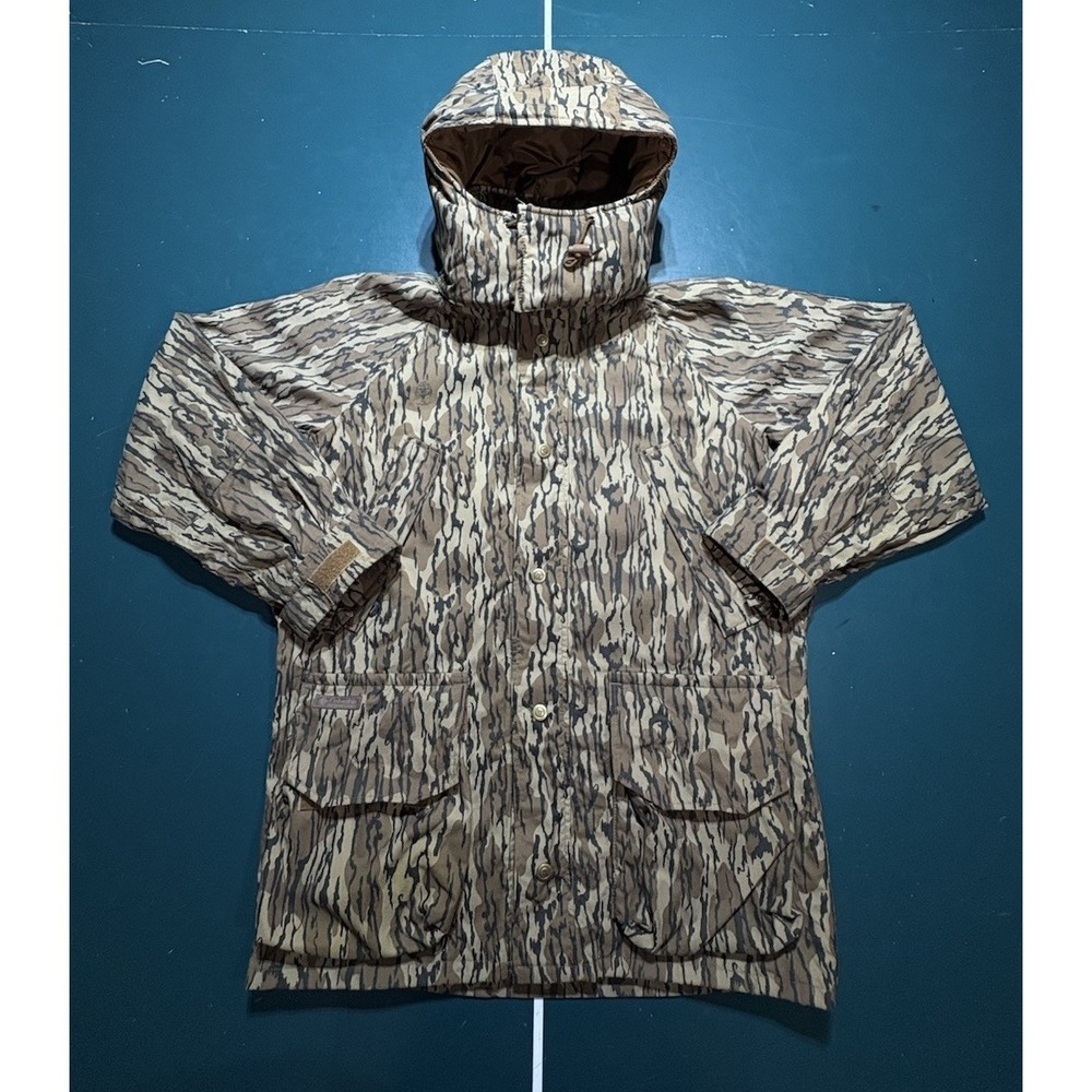 VTG Columbia Mossy Oak Camo‎ Hunting Jacket Medium Omni Tech Waterproof Hooded